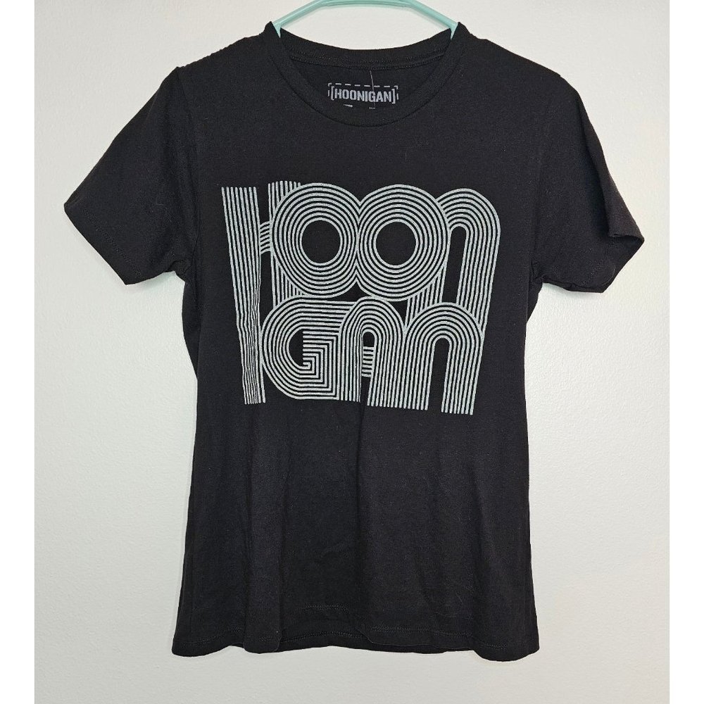 Hoonigans Ken Block RIP Lines Boyfriend T-Shirt Grey Women's Large Auto Racing